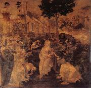LEONARDO da Vinci The adoration of the Konige Germany oil painting artist
